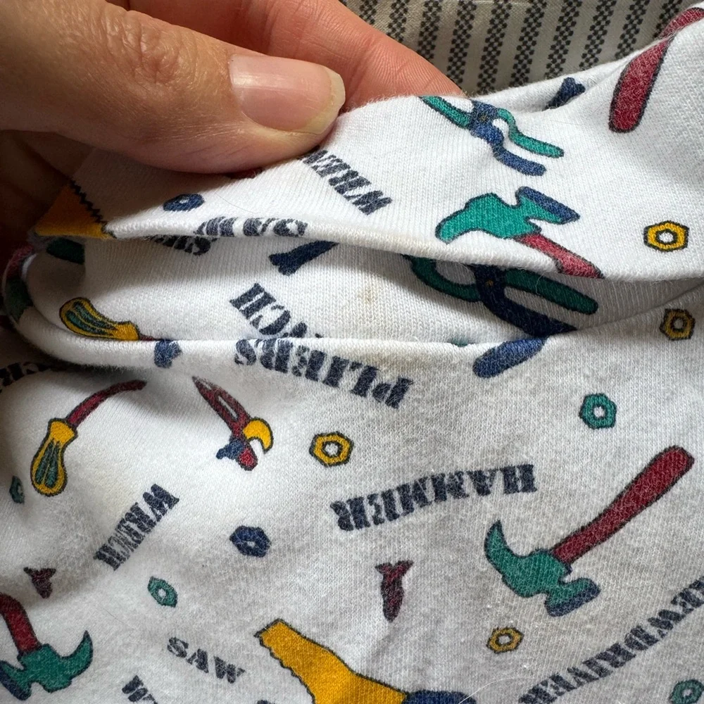 Vintage Retro Colorful Tool Printed Kids Bodysuit - Picture 2 of 3